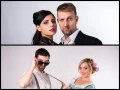 [Gvendolina (Lilian Fischerová), Jack (Radek Zima), Algernon (Michael Vykus) a Cecilka (Jana Trojanová)]